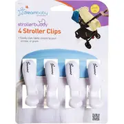 4pc Dreambaby Strollerbuddy Blanket Clips Attachment Peg For Stroller/Pram White