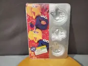 SESAME STREET BIG BIRD & COOKIE MONSTER 1994 Mini Cake Face Pan By WILTON E.