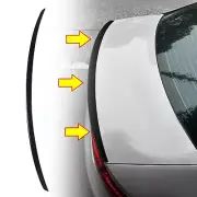 1PC Gloss Black For Audi A4 S4 B8 09-16 S Style Rear Trunk Spoiler Lip Roof Wing