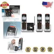 Long-Range 3-Handset Cordless Phone with Full-Duplex Speakerphone & Audio Assist