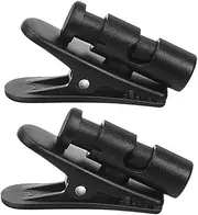 Abaodam Set of 2 Earphone Wire Clips Headset Cord Organizers Fastener Microphone Cord Clip for Cable Management Secure Fit for Wire Thicknesses 360° Rotatable