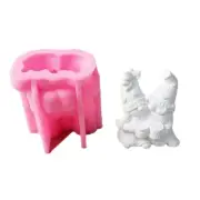 Valentines Day Gnome Shaped Mold for Making Silicone Aromatherapys Mould