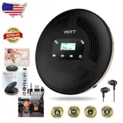 Bluetooth Portable CD Player with FM Transmitter - Rechargeable Walkman Player