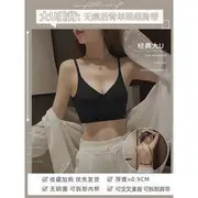 Plain Low Back Seamless Wireless Bra Black - L-75C/80AB