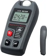 Light Meter for Plants - Digital Light Intensity Meter LCD Display | Portable Handheld Par Light Meter, Battery Operated Illuminance Tester for Garden Indoor Plants, Photography