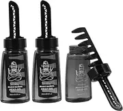 Mobestech 3pcs Hair Gel Applicator Bottle with Comb Empty Hair Styling Gel Container for Men and Convenient Oiling