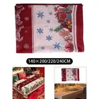 Christmas Table Cloth Table Cover Rustic Table Protector for Restaurant Holiday