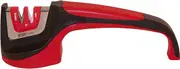 Accusharp 052C Asian-Style Pull-Through Knife Sharpener, Red/Black