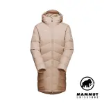 【MAMMUT 長毛象】FEDOZ IN HOODED PARKA WOMEN 時尚長版羽絨連帽大衣外套 薩凡納褐 女款 #1013-02090