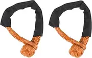 17T Practical Car ible Synthetic Soft Shackle Trailer Pull Towing Rope Winch Straps for Car Broke Down