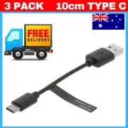 Short 10cm x3 Type C to USB Type A 3.1 USB-C Male Data Cable andriod apple ios