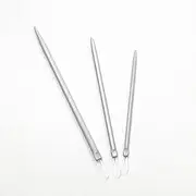 3Pcs Silver Nylon Wire Rope Threader Needle Big Eye Knitting Needle Weave Yarn Needle for Sewing and Fabric Art Craft Accessory Yarn Needle Large Eye,Needlepoint,Yarn Needles