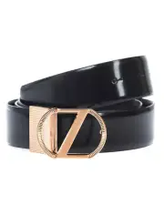 Zegna Belt Leather MADE IN ITALY Man Black BVARE1 980C NER Sz 100 MAKE OFFER