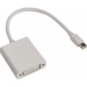 [AT-MINIDPDVI-MF] Mini DisplayPort DP to DVI Cable Adapter 20cm Male to Female White