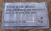 Bench top mold Matthew 11:28 abs plastic concrete mold 22" x 13.5" x 2.25"