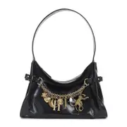 [Chloe] Chloe-Black Charms Leather Shoulder Bag-Donna OS OS