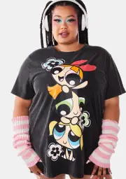 [Dolls Kill x The Powerpuff Girls] Plus Clever Cuties Graphic Tee