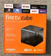 NEW AMAZON FIRE TV CUBE LATEST 4K UHD MEDIA STREAMER 3RD GEN ALEXA REMOTE