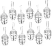 Baluue 1set Mini Beehive Shape Lip Gloss Tube Transparent Container for Cosmetics Travel Daily Use Washable Reusable for Wallet Storage 12pcs