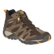 Merrell Z102106 Mens Brown Alverstone Mid Waterproof Hiker Boot Size 13W