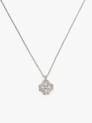 spade floral pavé mini pendant