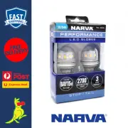 Narva LED Stop Tail Light Globe BAY15d 21/5W LED Bulb 12V / 24V Pair GENIII