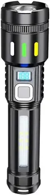 Rechargeable Flashlights 10000 Lumens, Handheld Tactical Torch, Led Flashlight