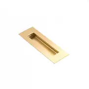 MANOVELLA Sliding Door Flush Pull - 150mm x 50mm - Satin Brass