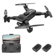 RC Drone with Camera 4K Dual Camera RC Quadcopter with Function Obstacle Avoidance Optical Flow Loca black-2 battery