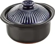 Pottery Chrysanthemum Flower Rice Earthenware, Banko Ware (3 Cook/Lapis/Double Lid) Earthenpot, Rice, Rice Pot, Ginpu Rice Cooker