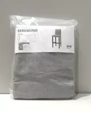 IKEA ORIGINAL BERGMUND Cover For Bar Stool With Backrest, Orrsta Light Grey