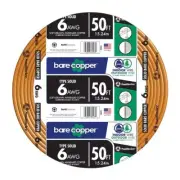 Southwire 50-ft 6 AWG Solid Soft Drawn Bare Copper Wire (by-The-Roll) NEW