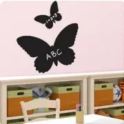 BUTTERFLIES CHALKBOARD wall stickers MURAL 2 decals butterfly chalk decor 28x28"