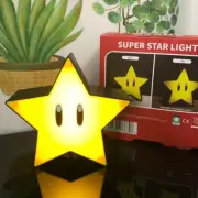 Super Mario Super Star Model Doll Home Decoration USB LED Night Light