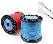 3280FT Ultra-fine High Temperature Wire Tinned Copper Core FEP Teflon Electronic Wire 36AWG-26AWG Multi-Strand Wire Soft Thin Wire Headphone Audio Cable(34AWG)