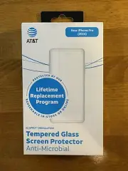 NEW - AT&T Tempered Glass Antimicrobial Screen Protector - iPhone 16 Pro