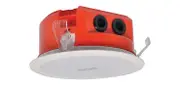 Oneshot EWIS Ceiling Speaker White Metal Grille 4 Way Terminals 100mm 100V 5W