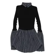 [Balenciaga] Balenciaga Layered Sweater XS BLUE