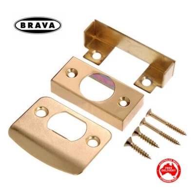 BRAVA Polished Brass Finish Lockset Rebate Kit -Free Post