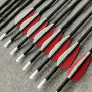 12/24pcs Pure Carbon Arrow ID4.2mm Spine250-1500 Recurve Bow Archery
