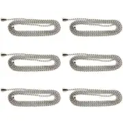 6 Pack Sunlite E171 Nickel Beaded Chain