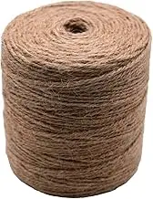 Jute Twine for Crafts Garden Twine String Rope Heavy Duty Gardening Bundling Gift Wrapping Packing Material Wedding Christmas Decoration. (3mm*656ft)