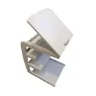 C Shaped End Table Snack Side Table Wheeled Decorative Tray Table Adjustable