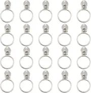 20PCS Zinc Alloy #5 Silver Ring Star Zipper Head Fashion Coil Zipper Puller Meta