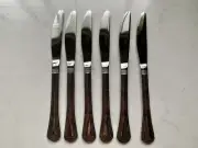 6 Steak Knives 8-3/4" GIBSON STAINLESS CHINA #NEW