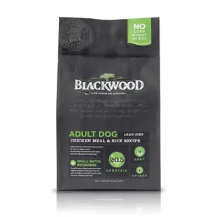 【BLACKWOOD 柏萊富】特調低卡保健配方30磅(雞肉+糙米狗飼料/狗乾糧/犬糧)