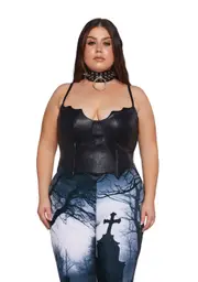 [Trickz N' Treatz] Plus Nocturnal Encounter Corset Top