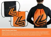 Shock Doctor Sackpack Orange Black String Bag Cinch Sling Gear Bag- NWT New!