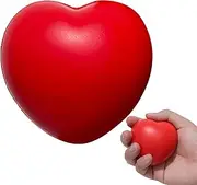 Heart Stress Balls, Squeeze Stress Balls, Strengthening Exercise For Hand, Heart Finger Massage Ball For Grip Training, Hand Strengthener