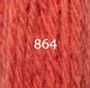 Appleton Tapestry Wool - 11 Yd Skein - Coral Color 864